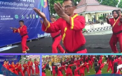Pra Milad 113 Muhammadiyah: PDM Banjarnegara Gelar Senam Sang Surya Masal, Gaungkan Gerakan Sehat