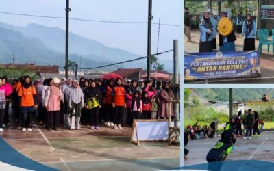 Milad Nasyiatul Aisyiyah ke-95 , PCNA Kalibening Rajut Ukhuwah Dengan Menggelar Pertandingan Bola Voli Antar PRNA