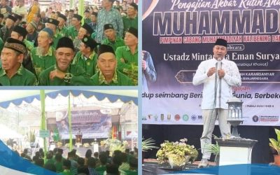 Pengajian Ahad Pon PCM Kalibening di PRM Karanganyar: Ustaz Mintaraga Tekankan Pentingnya Keteladanan Keluarga dan Kesalehan Sosial